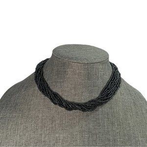 Hematite Beaded Choker Necklace